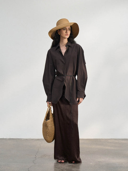 Arden Wire-Tie Relaxed Shirt